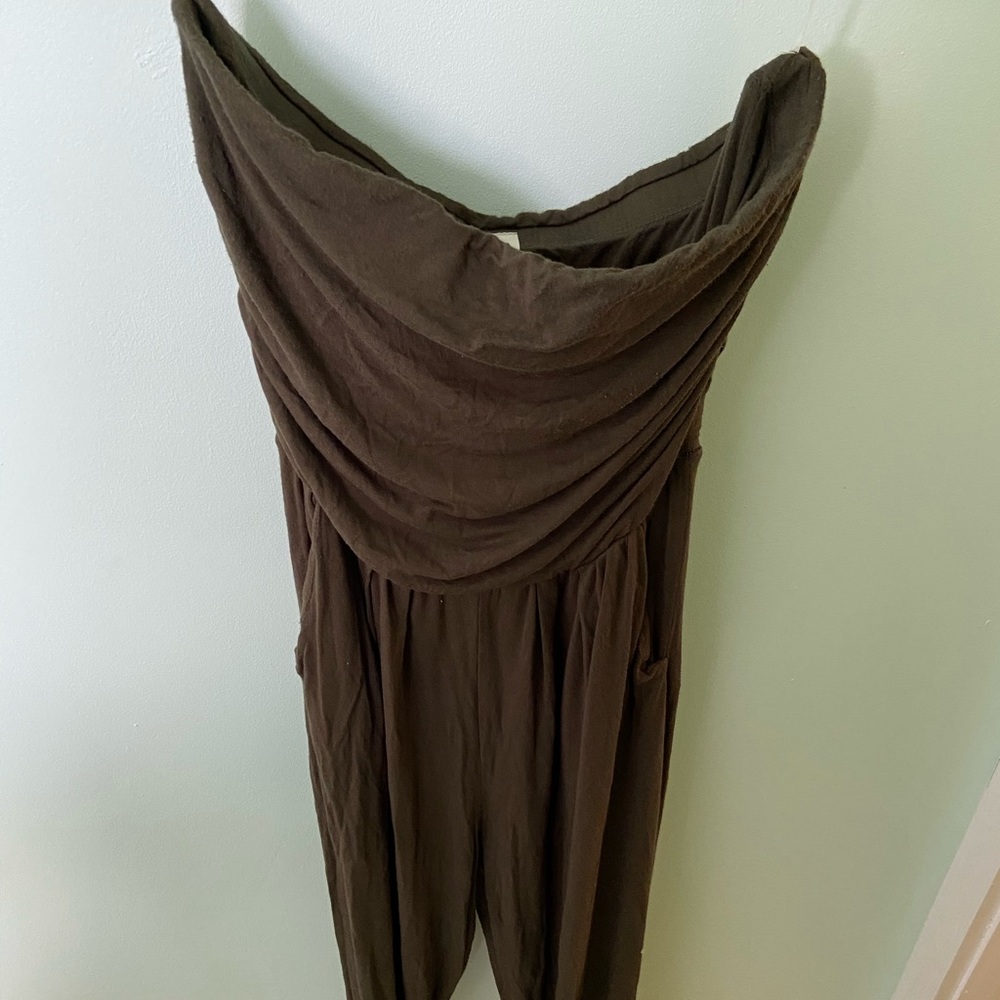 Forever 21 green jumpsuit